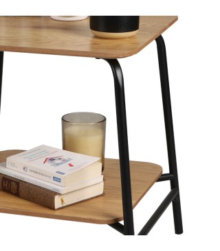 Βοηθητικό Τραπεζάκι Μεταλλικό Μαύρο με Ξύλο 45x45x51 cm Urban Livin... Βοηθητικό Τραπεζάκι Μεταλλικό Μαύρο με Ξύλο 45x45x51 cm Urban Livin...