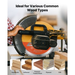 VEVOR Πριονόδισκος Ξύλου 305mm, 80 Δόντια, Μείωση Θορύβου DPYJPDPQD... VEVOR Πριονόδισκος Ξύλου 305mm, 80 Δόντια, Μείωση Θορύβου DPYJPDPQD...