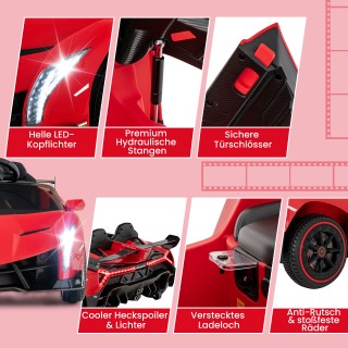 Costway  Ηλεκτροκίνητο Παιδικό Αυτοκίνητο Lamborghini με Τηλεχειρισ...