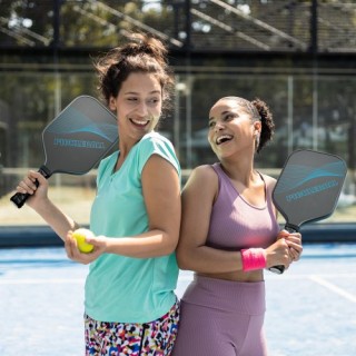 VEVOR Επαγγελματική Ρακέτα Πίκλεμπολ Ανθρακονήματος με Κυψελωτό Πυρ...