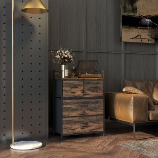 HOMCOM Συρταριέρα με 4 Αφαιρούμενα Συρτάρια σε Βιομηχανικό Σχεδιασμ... HOMCOM Συρταριέρα με 4 Αφαιρούμενα Συρτάρια σε Βιομηχανικό Σχεδιασμ...