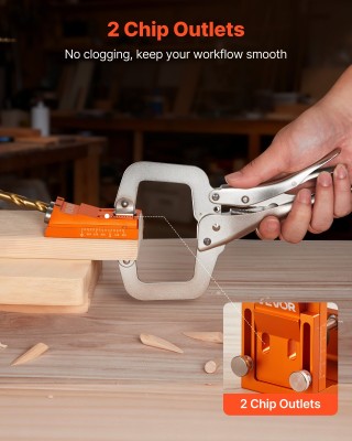 VEVOR Σετ Οδηγού Τσέπης με Ρυθμιζόμενο Κιτ (12-48 mm) για Ξυλοδουλε...