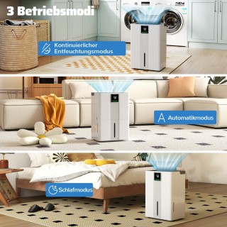 Costway  Απορροφητήρας  Υγρασίας 35 L/Ημέρα για το Σπίτι, Ενεργειακ...