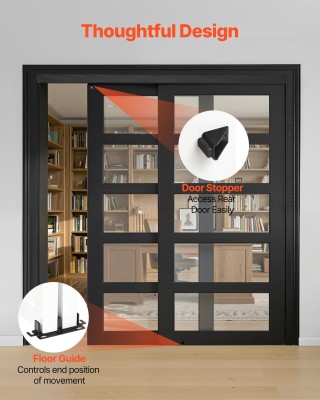 VEVOR Σετ Μηχανισμού Συρόμενης Πόρτας Αλουμινίου, Διπλής Διαδρομής,... VEVOR Σετ Μηχανισμού Συρόμενης Πόρτας Αλουμινίου, Διπλής Διαδρομής,...