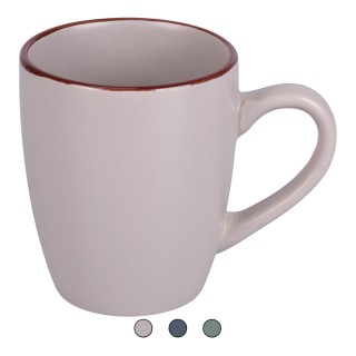 Galileo Σετ 6 τμχ Κούπα 360 ml σε πέτρινο σκεύος με καφέ περίγραμ... Galileo Σετ 6 τμχ Κούπα 360 ml σε πέτρινο σκεύος με καφέ περίγραμ...