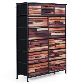 Costway Συρταριέρα με 14 συρτάρια από ύφασμα, μεταλλικό σκελετό και...