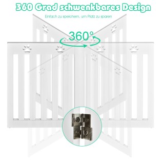 Costway Ξύλινη Ελεύθερη Πόρτα Κατοικιδίων για Προστασία Σκύλων PW10...