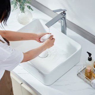 Σύγχρονος Κεραμικός Νιπτήρας VEVOR 19x14.7 Λευκός TMSCTCJX4837PYW3KV0 Σύγχρονος Κεραμικός Νιπτήρας VEVOR 19x14.7 Λευκός TMSCTCJX4837PYW3KV0