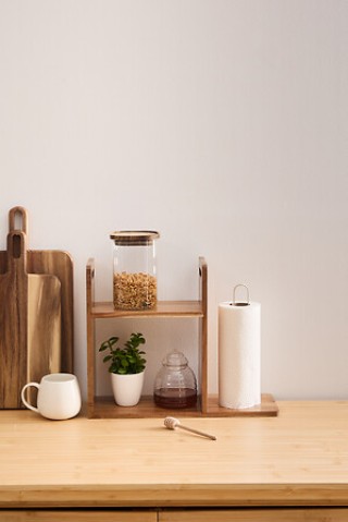 5Five Simply Smart Ραφιέρα με Θήκη για Χαρτί Κουζίνας από Ακακία κα...