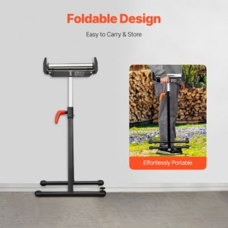 VEVOR Σετ 2 Ρολλών Στήριξης Μέγιστο Φορτίο 250 λίβρες Ρυθμιζόμενο 2...