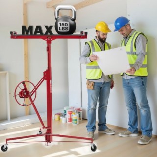 VEVOR Ανυψωτήρας Γυψοσανίδας 3353mm, Βαρέος Τύπου, Ρυθμιζόμενος Βρα...