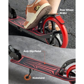 VEVOR Παιδικό Πατίνι 2 Τροχών για 8 ετών και άνω με Ρυθμιζόμενο Τιμ... VEVOR Παιδικό Πατίνι 2 Τροχών για 8 ετών και άνω με Ρυθμιζόμενο Τιμ...