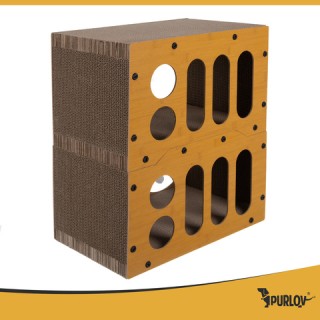 Purlov Ονυχοδρόμιο Γάτας 3-σε-1 διώροφο σπιτάκι 27017 Purlov Ονυχοδρόμιο Γάτας 3-σε-1 διώροφο σπιτάκι 27017