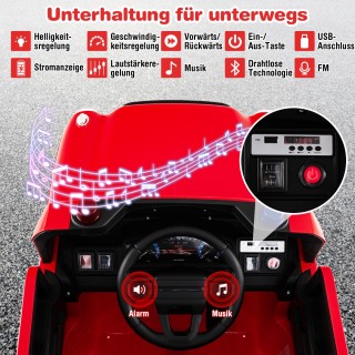 Costway Παιδικό Ηλεκτρικό Αυτοκίνητο Πυροσβεστικής με Νεροπίστολο &...