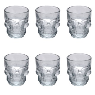 Villa dEste Home Σετ 6 Λικέρ 50 ml σε Γυάλινα Μπουκάλια Glace Skull...