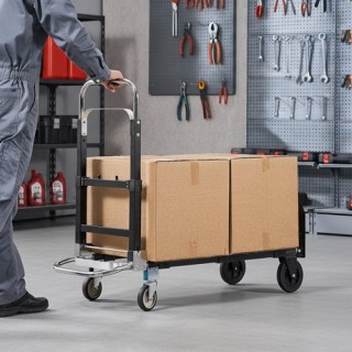 VEVOR Διπλό Καρότσι Μεταφοράς 2 σε 1 με Αναδιπλούμενη Λαβή DGNSTHC5...