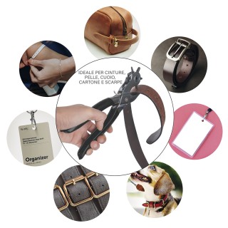 Galileo Διάτρητη Πένσα από Ανθρακοχάλυβα με 6 Ανταλλάξιμα Μεγέθη Οπ...