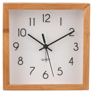 Galileo Ρολόι Επιτραπέζιο με Ξυπνητήρι 16x163 cm Μινιμαλιστικού Φυσ...