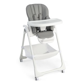 Costway Πτυσσόμενο Καρεκλάκι Μωρού με Αποθηκευτικό Καλάθι & Ρυθμιζό...