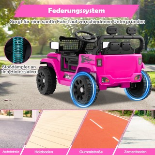Costway Ηλεκτροκίνητο Παιδικό Αυτοκίνητο 12V με Τηλεχειριστήριο, Μο...