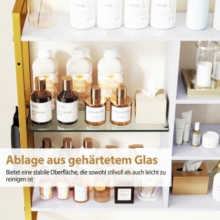 Costway Κρεμαστό ράφι τοίχου 6 επιπέδων με 8 γάντζους S και πλαϊνή ...