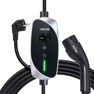 VEVOR Φορητός Φορτιστής Ηλεκτρικών Οχημάτων 3.6 kW, 16A, Τύπου 2, Μ...