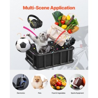 VEVOR Μεσαίο Καλάθι Ποδηλάτου με Δίχτυ και Αδιάβροχο Κάλυμμα CKHXJS... VEVOR Μεσαίο Καλάθι Ποδηλάτου με Δίχτυ και Αδιάβροχο Κάλυμμα CKHXJS...