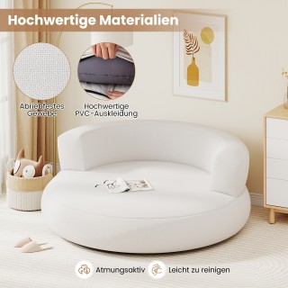 Costway Καναπές Φουσκωτός Lounger με Αποσπώμενη Επένδυση, Άνετη Επι...