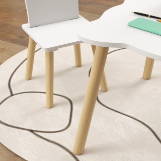 AIYAPLAY Σετ Τραπέζι και 2 Καρέκλες για Παιδιά με Πλάτη σε Σχήμα Κο... AIYAPLAY Σετ Τραπέζι και 2 Καρέκλες για Παιδιά με Πλάτη σε Σχήμα Κο...