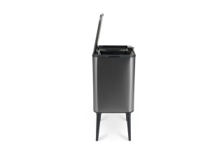 Κάδος Απορριμμάτων Push Bin 36L 48 x 38 x 54,5 cm - Μεταλλικό Γκρι ... Κάδος Απορριμμάτων Push Bin 36L 48 x 38 x 54,5 cm - Μεταλλικό Γκρι ...