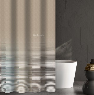 Guy Laroche Κουρτίνα Μπάνιου Lorenzo Mocca 180x185 - 1128030125005 Guy Laroche Κουρτίνα Μπάνιου Lorenzo Mocca 180x185 - 1128030125005