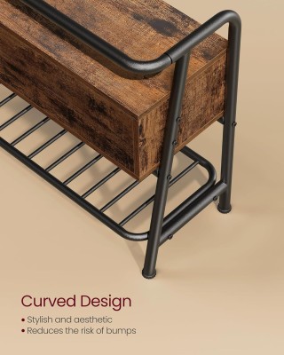 Πάγκος Παπουτσιών VASAGLE με Συρτάρι, Βιομηχανικό Στυλ, Rustic Brow... Πάγκος Παπουτσιών VASAGLE με Συρτάρι, Βιομηχανικό Στυλ, Rustic Brow...