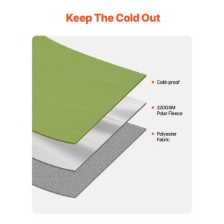 VEVOR  Στρατιωτική Κουβέρτα 79x59 Φορέσιμη Ζεστή Εξωτερικού Χώρου Π...