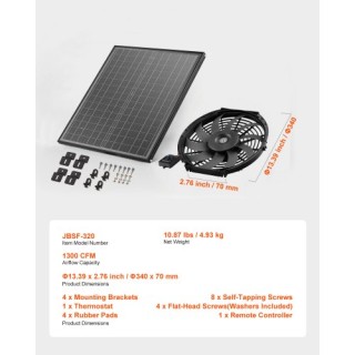 VEVOR Ανεμιστήρας Εξαερισμού Σοφίτας 12 με Θερμοστάτη TYNWZFJ12YC50... VEVOR Ανεμιστήρας Εξαερισμού Σοφίτας 12 με Θερμοστάτη TYNWZFJ12YC50...