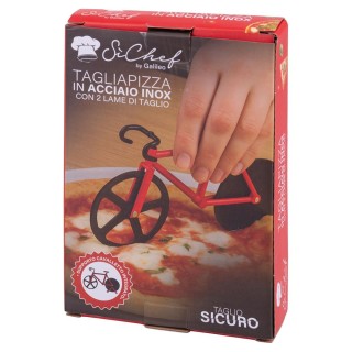 Galileo Εργαλείο Κοπής Πίτσας με Σχέδιο Ποδηλάτου από Ανοξείδωτο Ατ...