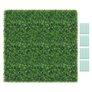 Costway  Τεχνητός Φράχτης Μπουξού 3m² με 12 Πάνελ 50x50cm - Ρεαλιστ...