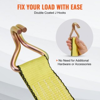 Σετ Ιμάντες VEVOR με Καστάνια (4τμχ), Αντοχή 10000 lb, Διπλό Γάντζο...