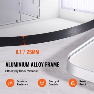 VEVOR Στρογγυλός Καθρέφτης Τοίχου 30 με Πλαίσιο Αλουμινίου YXJ30IN... VEVOR Στρογγυλός Καθρέφτης Τοίχου 30 με Πλαίσιο Αλουμινίου YXJ30IN...