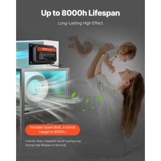 VEVOR Σύστημα Καθαρισμού Αέρα HVAC με Λάμπα UV 36W 16 ιντσών για Ολ...