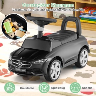 Costway  Παιδικό όχημα Mercedes-Benz με τιμόνι & αποθηκευτικό χώρο,...