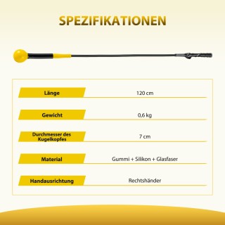 Costway Προπονητής Κινήσεων Γκολφ με Βάρος για Ενίσχυση Τεχνικής SP...