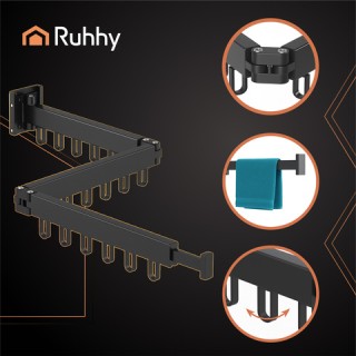 Ruhhy Πτυσσόμενη Επιτοίχια Απλώστρα 26342 Ruhhy Πτυσσόμενη Επιτοίχια Απλώστρα 26342