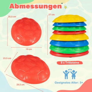 Costway Σετ Ισορροπίας 8τμχ με Αντιολισθητικές Πολύχρωμες Πέτρες Σ... Costway Σετ Ισορροπίας 8τμχ με Αντιολισθητικές Πολύχρωμες Πέτρες Σ...