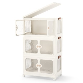 Costway Μεγάλος Πτυσσόμενος Πλαστικός Αποθηκευτικός Κάδος με Διαφαν... Costway Μεγάλος Πτυσσόμενος Πλαστικός Αποθηκευτικός Κάδος με Διαφαν...