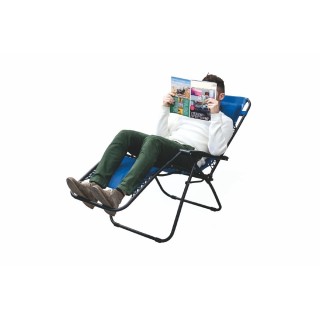 Galileo Πολυθρόνα χαλάρωσης Rio Est σε μπλε χρώμα με σκελετό από αν...