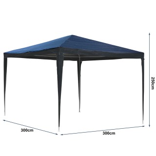 BAKAJI Κιόσκι Κήπου 3x3μ Μεταλλικό Αδιάβροχο Πράσινο Τέντα Μπλε Εκθ... BAKAJI Κιόσκι Κήπου 3x3μ Μεταλλικό Αδιάβροχο Πράσινο Τέντα Μπλε Εκθ...