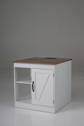 Costway Κομοδίνο Αγροικία με Σταθμό Φόρτισης και Ρυθμιζόμενο Ράφι μ... Costway Κομοδίνο Αγροικία με Σταθμό Φόρτισης και Ρυθμιζόμενο Ράφι μ...