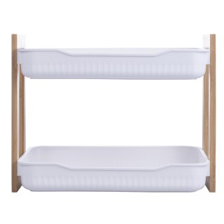 Galileo Ράφι 2 επιπέδων από μπαμπού και πλαστικό PP 35x20x27 εκ. 59...