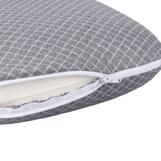 Galileo Πολυχρηστικό μαξιλάρι γκρι από αφρό μνήμης 26x36 cm με αφαι...