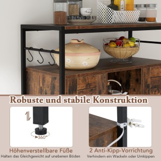 Costway Πολυλειτουργικός Μπουφές Αποθήκευσης με Ρυθμιζόμενα Ράφια κ... Costway Πολυλειτουργικός Μπουφές Αποθήκευσης με Ρυθμιζόμενα Ράφια κ...